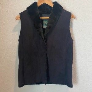 Ralph Lauren Black Label Faux Suede & Fur Vest - Size Small - EUC